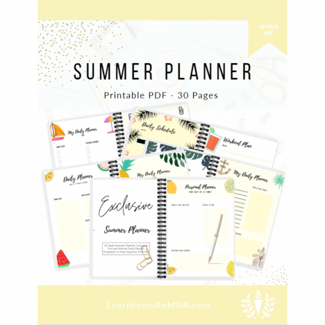 Summer Planner cover